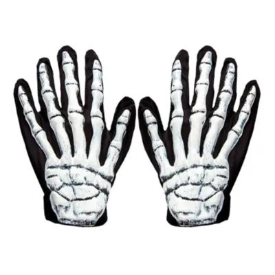 Handskar Skelett 3D - One size