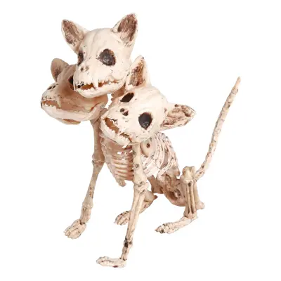 Hundskelett med Tre Skallar Prop