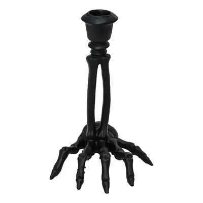 Ljusstake Skeletthand Svart - 1-pack