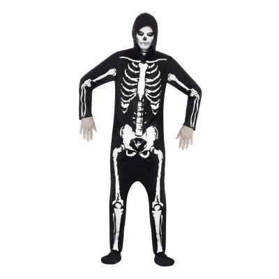 Läskigt Skelett Maskeraddräkt - Large