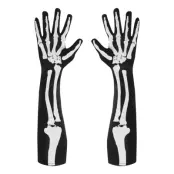 Långa Skeletthandskar - One size