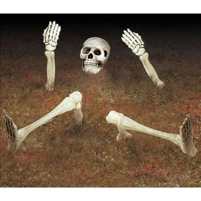 Markdekoration Skelett 10-delar