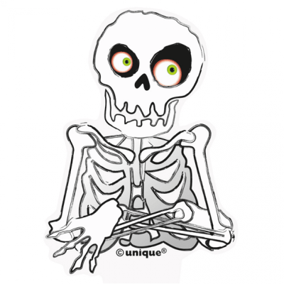 Muffinsdekoration skelett 12-pack