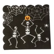 Servetter Halloween Skelett - 16-pack