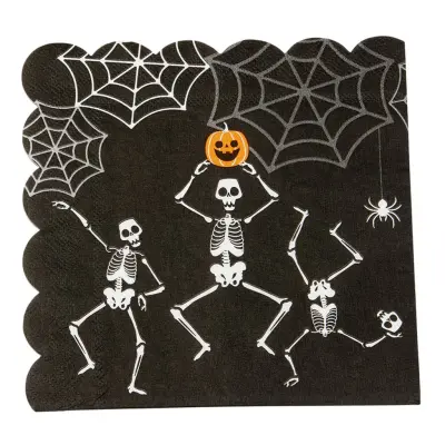 Servetter Halloween Skelett - 16-pack