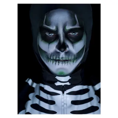 Självlysande Skelett Make Up Kit