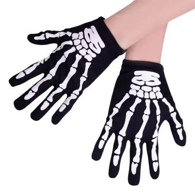 Skeletthandskar för Barn - One size