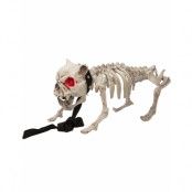 Skällande Skeletthund 42 cm Stor Figur