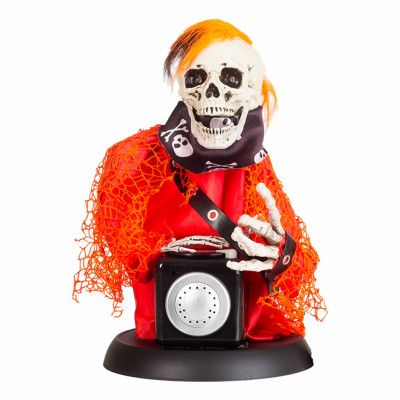 Skelett DJ med Ljud Prop