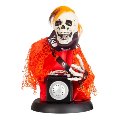 Skelett DJ med Ljud Prop