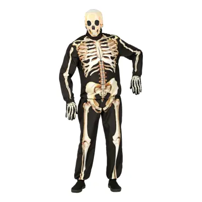 Skelett Tracksuit Maskeraddräkt - Large