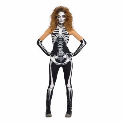 Skelett Jumpsuit Maskeraddräkt - Large
