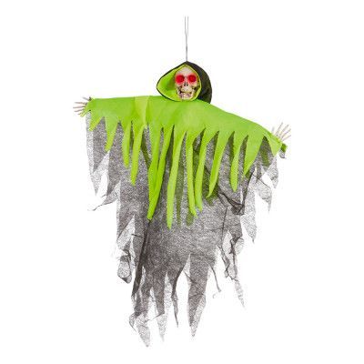 Skelett med Neonfärgad Cape Prop