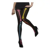 Skelett Neon Strumpbyxor - One size