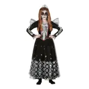 Skelett Prinsessa Barn Maskeraddräkt - Medium