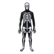 Skelett Skinsuit Maskeraddräkt - X-Large