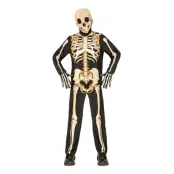 Skelett Tracksuit Barn Maskeraddräkt - Small
