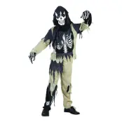 Skelett Zombie Barn Budget Maskeraddräkt - Large