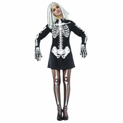 Skelettklänning Maskerad Onesize