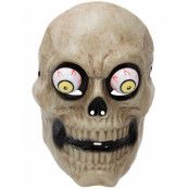 Skelettmask i Tunn Plast med Rörliga Ögon