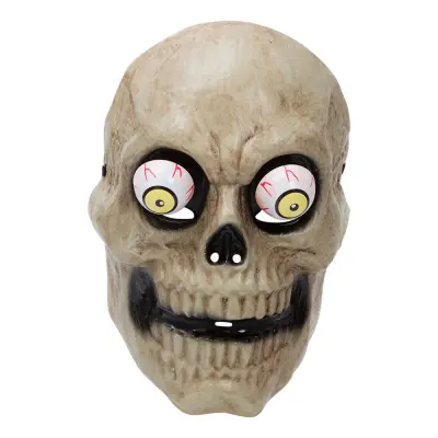 Skelettmask med Galna Ögon - One size