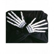 Svarta Handskar med 3D-Skeletthänder – Lyser i Mörkret