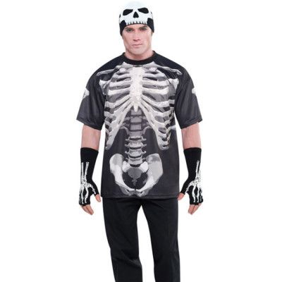 T-shirt Skelett Onesize