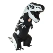 Uppblåsbar T-Rex Skelett Barn Maskeraddräkt - One size