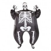 Uppblåsbart Skelett Maskeraddräkt - One size