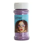 Dekorationsglitter på Burk - Ljuslila