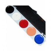 5-Color Palette w/Auguste Kit - Cream Makeup Mehron Sminkpalett m/5 Färger