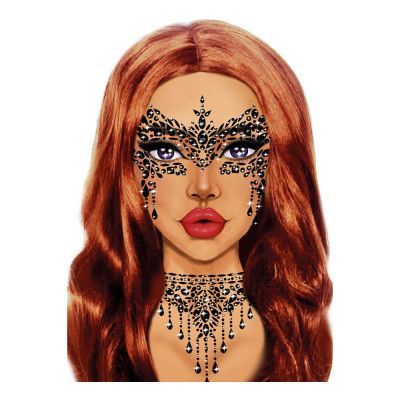 Ansiktssmycken Masquerade Svart - One size