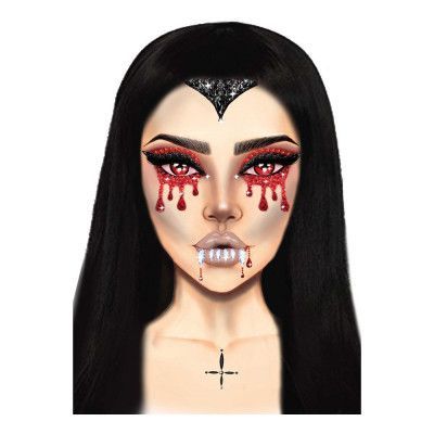 Ansiktssmycken Vampire - One size