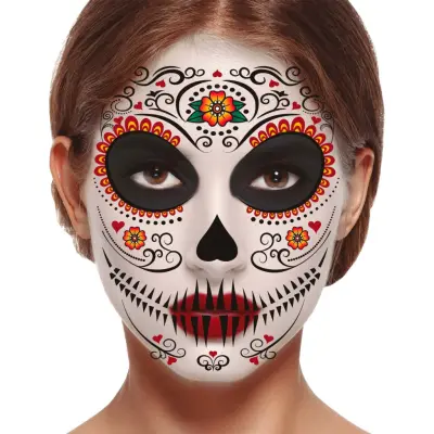 Ansiktstatueringar Day of the Dead