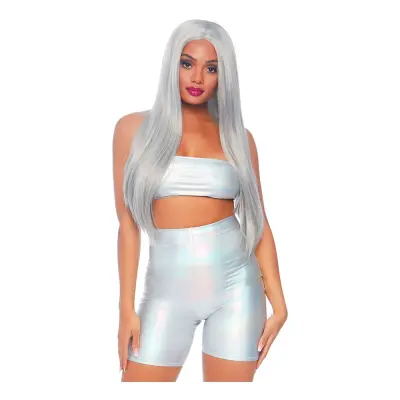 Bandeau & Shorts Holografisk Deluxe - Medium/Large