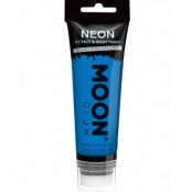 Blå Neon UV/Blacklight Ansikts- och Kroppsfärg med Svamp 75 ml