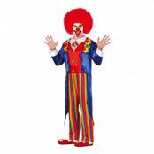 Clown Overall Maskeraddräkt - Large