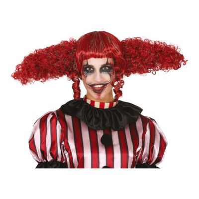 Clowndam Röd Peruk - One size
