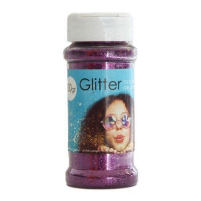 Dekorationsglitter på Burk - Mörklila