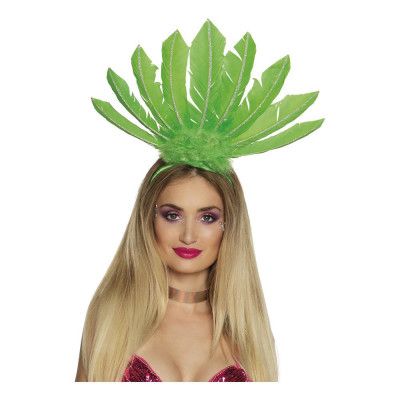 Diadem Samba Neongrön - One size