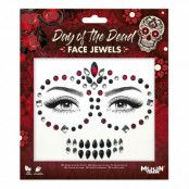 Face Jewels Day of the Dead Moon Terror