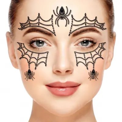 Face Jewels Spindelnät