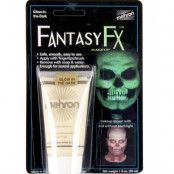 Fantasy F-X Makeup - Water Based - 30 ml Glow-In-The Dark Mehron Ansikts- och Kroppssmink - LYSER I MÖRKRET
