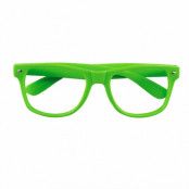 Glasögonbågar, grön neon