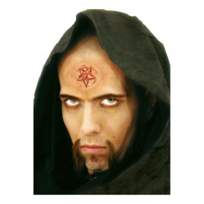 Inbränt Pentagram Protes Sminkset