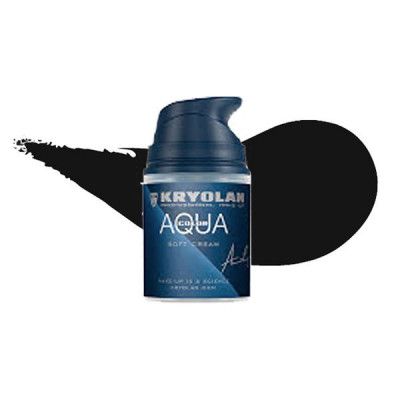 Kryolan Aquacolor Soft Cream - Svart