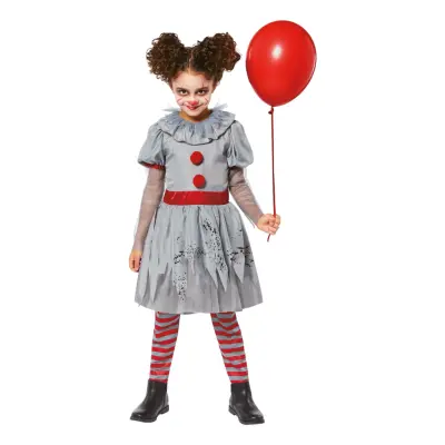 Läskig Clown Klänning Barn Maskeraddräkt - XX-Large