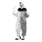 Mördar Pierrot Maskeraddräkt - X-Large