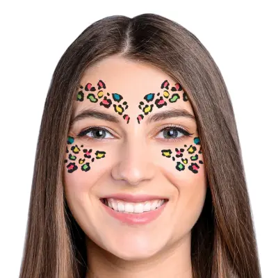 Leopard Glitter Självhäftande Smink