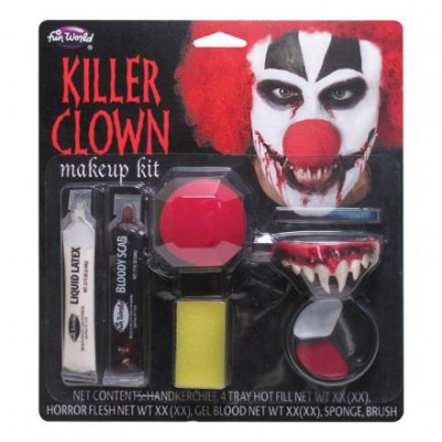 Mördkarclown Sminkset